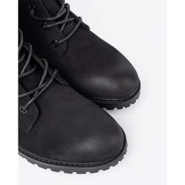 Shelvt Modni crni radnici s ukrasnim vezanjem crna 1