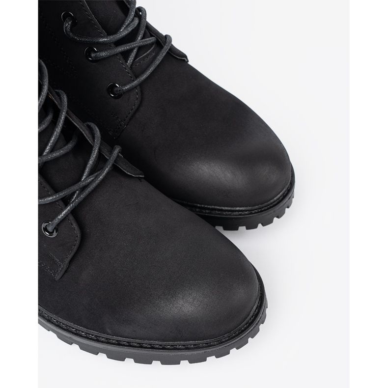 Shelvt Modni crni radnici s ukrasnim vezanjem crno 1