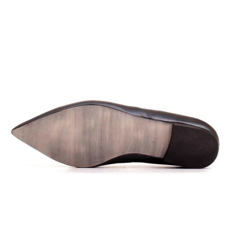 Marco Shoes Crne ženske balerine Marco 1285 s reznim -out crno 6