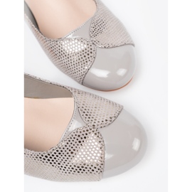 Shelvt Sive pumpe sa srebrnim ukrasom srebro 1