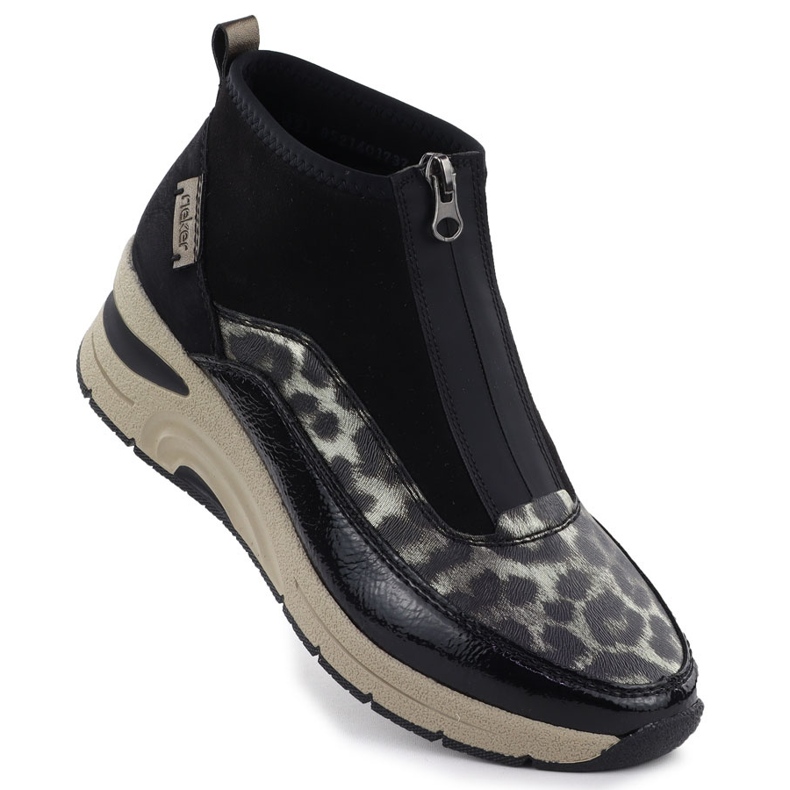 Ženske čizme na klinovima Black Rieker N9362-00 1