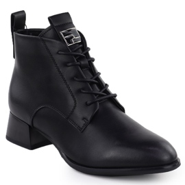 Crna Vinceza 66805 Kožne visoke potpetice 1