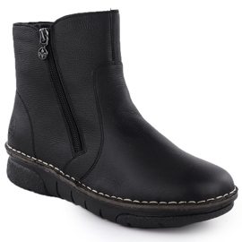 Kožna žena udobna crni rieker 73365-00 1