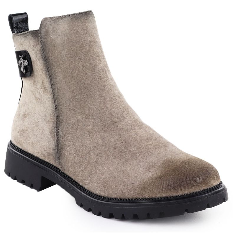 Ženske antilop čizme Khaki Potocki 19314 zelena 1