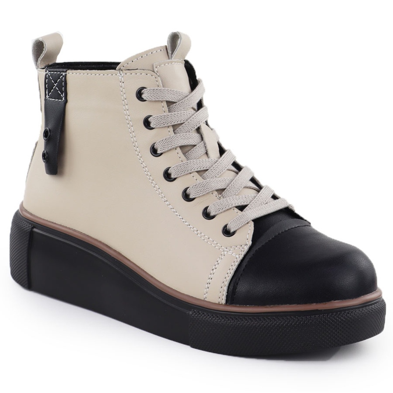 T.Sokolski Ženske kožne čizme izolirane bež. Sokolski Z24-218 1