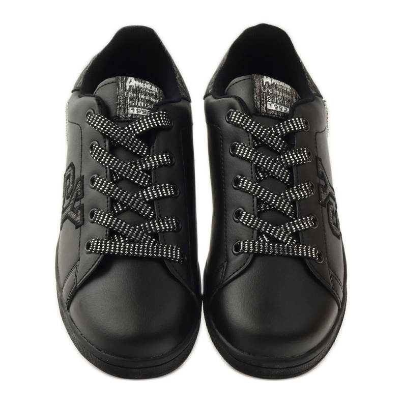 American Club American heart tenisice s kožnim uloškom siva crna 4