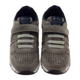 American Club Probušena američka sportska kožna podloga tamnoplava siva 4