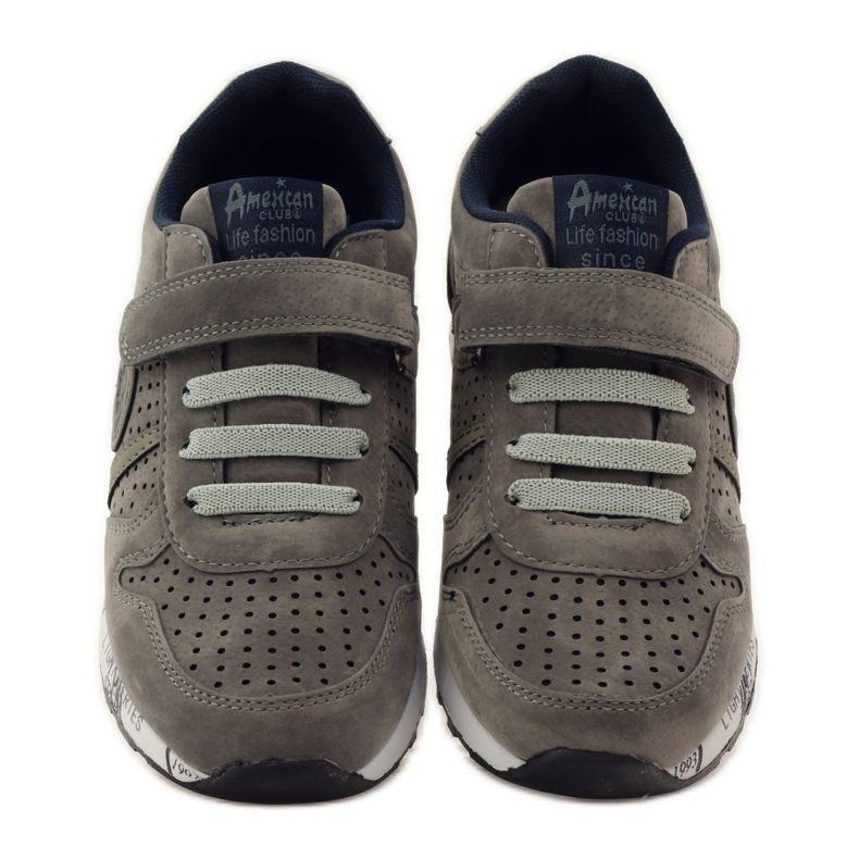 American Club Probušena američka sportska kožna podloga tamnoplava siva 4