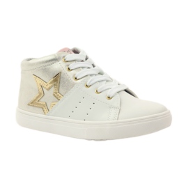 American Club Atletske američke gležnjače s kožnim uloškom žuta boja bijela 1