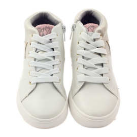 American Club Atletske američke gležnjače s kožnim uloškom žuta boja bijela 4