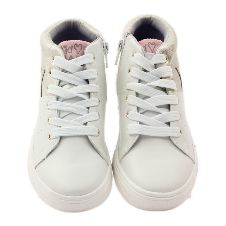 American Club Atletske američke gležnjače s kožnim uloškom žuta boja bijela 4