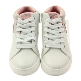 American Club Američke sportske gležnjače s kožnim uloškom ružičasta siva bijela 4