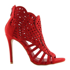 Otvorene crvene otvorene čizme M286 Crvena 1