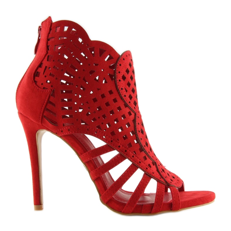 Otvorene crvene otvorene čizme M286 Crvena 1