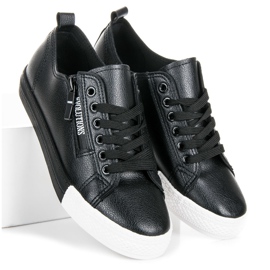 Tenisice na platformi crna 1