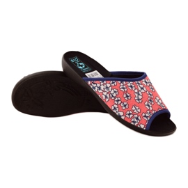 Adanex Papuče s svijetlim koraljnim cvjetovima G1 / 2 bijela višebojan ružičasta 3