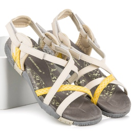 Hasby Sportske sandale na čičak smeđa 1