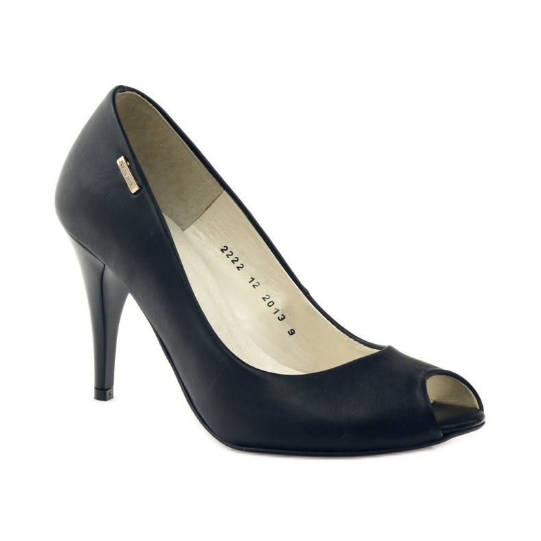 Ženske cipele na štikle Neścior 99 crne crno 1