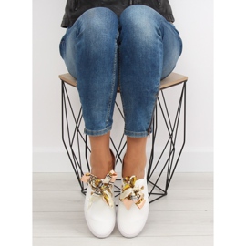 Tenisice na vezice s bijelom vrpcom bijela 1