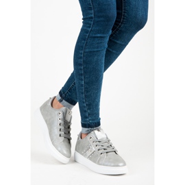 Tenisice sa srebrnim vezama siva 2