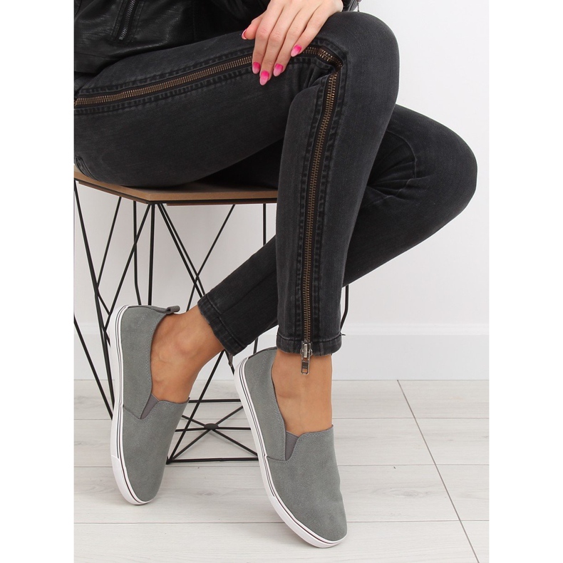Sive XL07P D.GREY slip tenisice siva 1