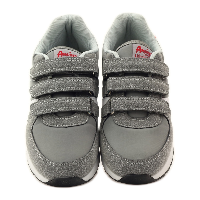 American Club Američke kožne sportske cipele s ulošcima crvena siva bijela 4