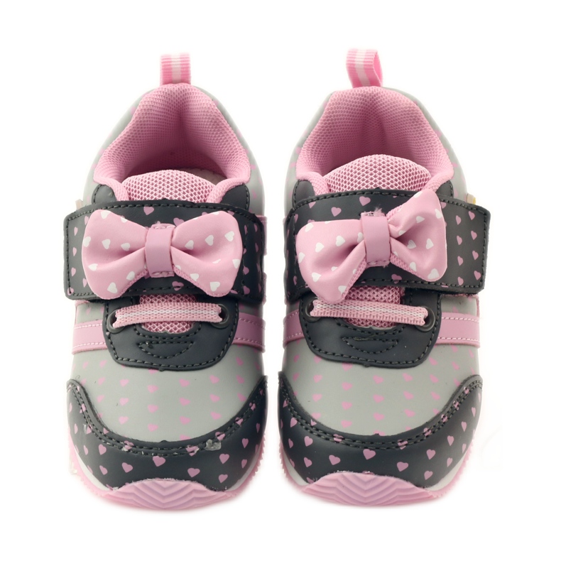 American Club Američke sportske cipele s kožnim uloškom ružičasta siva 4