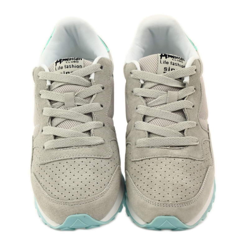 American Club American 6506 kožne sportske cipele siva višebojan 4