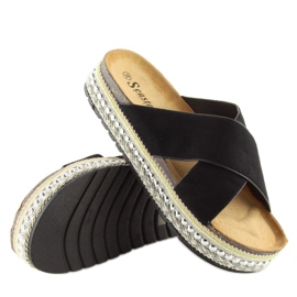 Crne ženske crne papuče CK15P crne crno 1