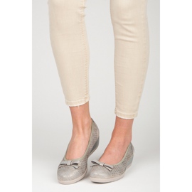 Vinceza Balerina s mašnom siva 1