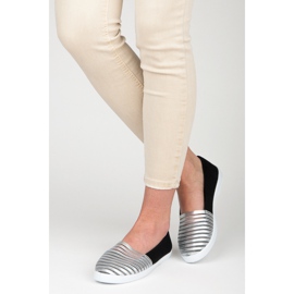 Mckeylor Crno-srebrne slip na tenisice 1