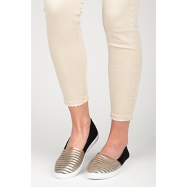 Mckeylor Crno-zlatne slip na tenisice žuta boja 2