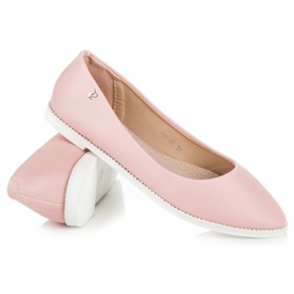 Vices Ružičaste balerinke s rhinestones ružičasta 1