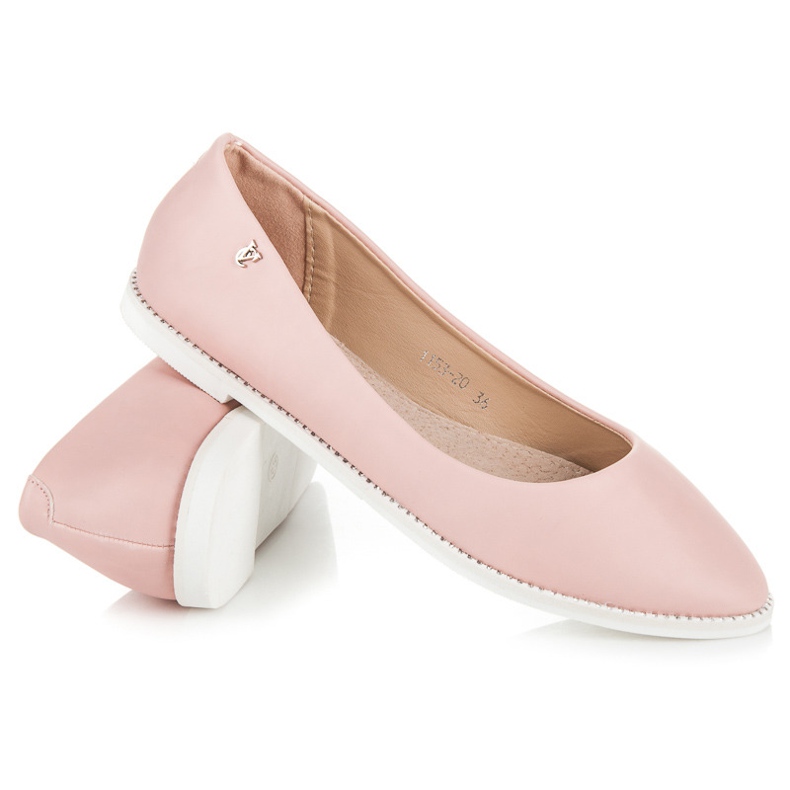 Vices Ružičaste balerinke s rhinestones ružičasta 1