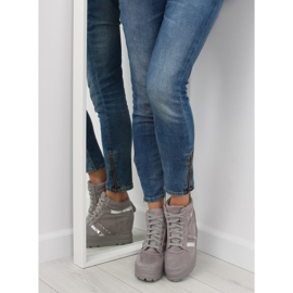 Siva Ženske sive tenisice AT-0650-L Siva 1