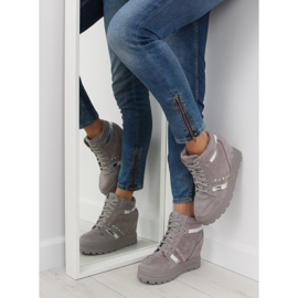 Siva Ženske sive tenisice AT-0650-L Siva 2