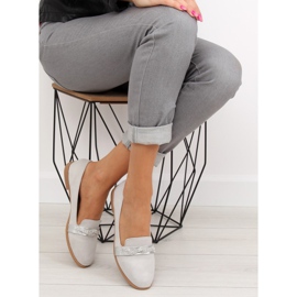 Siva Ženske sive mokasinke H8-110 Siva 2