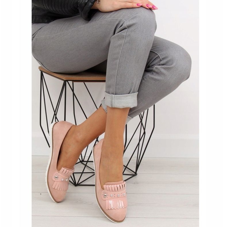 Roze DM30P Ružičaste ženske mokasine ružičasta 2