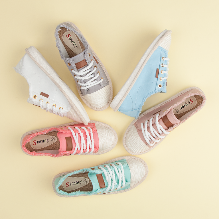 Seastar Tenisice na vezanje, espadrile siva 1