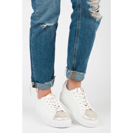 Vezane tenisice sa zmijskim printom bijela 1