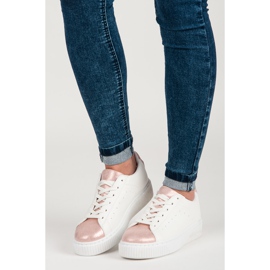 Vezane tenisice sa zmijskim printom bijela 2