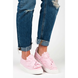 Slip-on tenisice s mašnom ružičasta 2