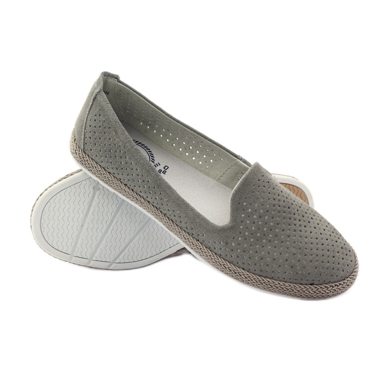 Filippo Grey Lords balerine F 081 espadrile siva 3