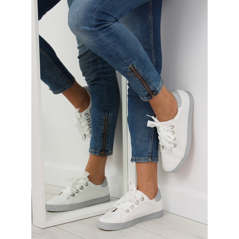 Bijele ženske tenisice AK03P Bijele bijela 1