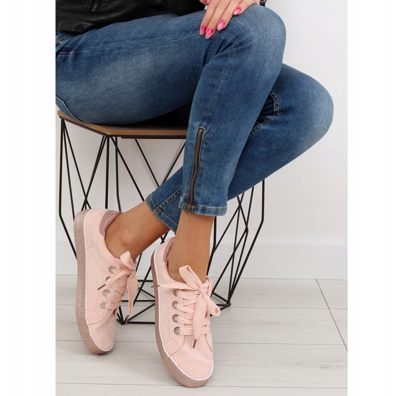 Roze ženske tenisice AK03P Pink ružičasta 2