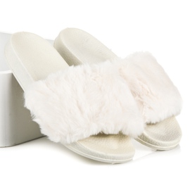 Bona Ženske papuče sa krznom smeđa 1