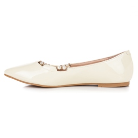 Vices Lakirane balerinke u šiljastim škripcima žuta boja 1