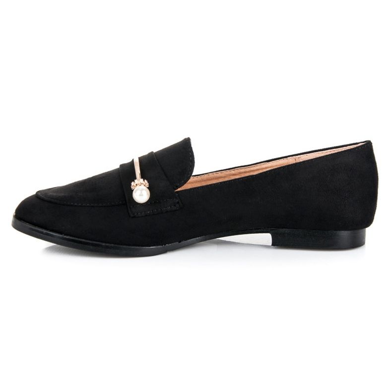 Seastar Loaferice s biserima crna 1