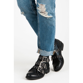 Seastar Proljetne rock čizme crno 2