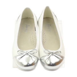 American Club Pumpe za balerine s američkim lukom bijela 4